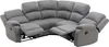 Ecksofa mit Relaxfunktion, gepolstert, hellgrau - RIETI Produktbild-Vorschau 6