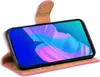 A pink flip case for a smartphone is shown open, displaying the phone's screen. Produktbild-Vorschau