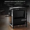PC Tower Ständer mit Rollen, höhenverstellbar 50,5–80,5 cm, Produktbild-Vorschau 5