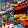 Bilder auf glas - Boote Bunt Angeln Wasser - 30x30cm - Produktbild-Vorschau 8