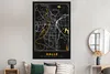 MuchoWow® Poster Halle - Stadtplan - Gold - Karte - Produktbild-Vorschau 4