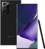 A black Samsung Galaxy Note 20 Ultra 5G smartphone with its stylus is shown against a white background. The phone is displayed from both the front and back, showcasing its camera array and screen. Anteprima dell’immagine prodotto