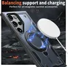 Dual Layer Hülle für Samsung Galaxy S24 Ultra Metall Ring Produktbild-Vorschau 4