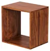 Wohnling Mensola a cubo in legno massiccio di sheesham 43,5 Anteprima dell’immagine prodotto 5