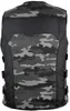 Bikerweste Textil Kutte Camouflage Black Camo Klett SWAT Produktbild-Vorschau 3