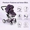 Bayer Chic 2000 Kombi-Puppenwagen Mika | 2in1 Buggy & Produktbild-Vorschau 10