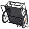 Vidaxl Fahrradanhänger 130x73x48,5 cm Stahl schwarz Podgląd zdjęcia produktu 5