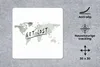 MuchoWow® Mauspad Mousepad Weltkarte - Aquarell - Zitat Produktbild-Vorschau 2