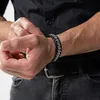 SERASAR | Kožený Náramek pro Muže [Steel] z Stainless Steel Náhled obrázku produktu 6
