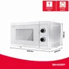 SHARP YC-MS01E-C Mikrowelle (800 W, 20 L, 5 Produktbild-Vorschau 3