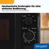 Exquisit Mikrowelle MW 802 sw | 20 l Nutzinhalt | Mit Timer Produktbild-Vorschau 4