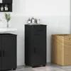 vidaXL Kúpeľňová skrinka so zásuvkami čierna 30 x 35 x 80 Náhľad obrázku produktu 2