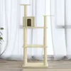 vidaXL Graffiatoio in sisal crema 118,5 cm Anteprima dell’immagine prodotto 8