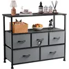 Kommode TV-Schrank mit 5 Schubladen Sideboard Lowboard TV Produktbild-Vorschau 2