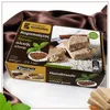 Kandylas Vollkorn Halva mit Stevia 400 g auf braunem Stoff Produktbild-Vorschau
