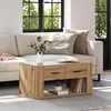 vidaXL Stolik kawowy Artisan dąb 80 x 50 x 40 cm materiał Podgląd zdjęcia produktu 3
