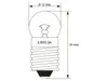 Kugelförmige Lampe Sockel E10 3,7 Volt 1,11 Watt 24 mm klar Produktbild-Vorschau 2