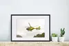 MuchoWow® Gerahmtes Poster Gelber Trauma-Hubschrauber 60x40 Produktbild-Vorschau 4