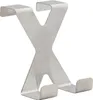 Türhaken Edelstahl 2er 7x5cm X-Form auf Karte Produktbild-Vorschau 3