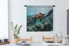 MuchoWow® Wandteppich Wandbehang Zwei Meeresschildkröten Produktbild-Vorschau 3