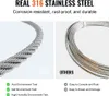 Edelstahl Drahtseil - Rostfreies Stahlseil Ф3,18mm x 182,3m Produktbild-Vorschau 2