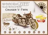 Puzzle 3D WOODEN CITY Motocykl Cruiser V-Twin 168 elementów Podgląd zdjęcia produktu 2