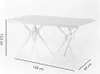 Table d'extérieur rectangulaire 158x84 cm en polypropylène Voir les images du produit 5