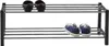 Schuhregal - Schwarz - Metall - B 80 cm - 2 Ablagen Produktbild-Vorschau 2