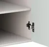 Close-up view of a cabinet hinge and shelves. Anteprima dell’immagine prodotto
