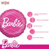 Folienballon Barbie pink rund ø45 cm für Kindergeburtstag Produktbild-Vorschau 5