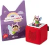 A children's book and a toy figure on a speaker device. Produktbild-Vorschau