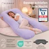 ELONEO Seitenschläferkissen mit Bezug, Stillkissen, Produktbild-Vorschau 3