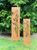 Edelrost Sichtschutz Wand Schild Bambus, Gartendekoration Produktbild-Vorschau 5
