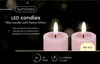 LED Teelichter 4,4x5cm mit Timer Wachs 2 Stück Rosa / Produktbild-Vorschau 1