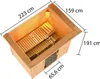 Karibu Sauna Innensauna Selena Fronteinstieg Ofen 9 kW Produktbild-Vorschau 2