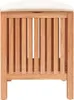 vidaXL Sgabello da bagno 40,5x40x52 cm in legno massiccio Anteprima dell’immagine prodotto 6