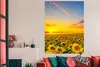 MuchoWow® Poster Blumen - Sonnenblume - Sonnenuntergang - Produktbild-Vorschau 3