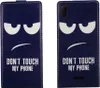 Handyhülle Tasche Flip für Wiko Lenny 4 Dont Touch my Phone Produktbild-Vorschau 2