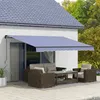 Outsunny markýza se skládacím ramenem Markýza s ruční Náhled obrázku produktu 2