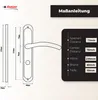 DOMINO Türgriff 78 Drückergarnitur WC - Badezimmer Set | Produktbild-Vorschau 4