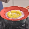 Multifunktionaler Silikondeckel für Topf - Rot Produktbild-Vorschau 3