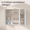 VASAGLE Spiegelschrank, Hängeschrank mit verstellbaren Produktbild-Vorschau 6