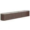 VIDAXL -Planungsbox 224x40x36 cm Pulver -Stahlbraun Anteprima dell’immagine prodotto 1