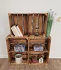 Holzkiste mit Regal, 60x40x20 cm, Aufbewahrung und Produktbild-Vorschau 4