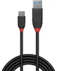 LINDY 36915 0.5m USB 3.1 Typ C an A Kabel 3A, Black Line Produktbild-Vorschau 2