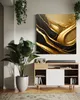 Obraz na plátně zlatý glamour abstrakce 60x60 Feeby Zlatý Náhled obrázku produktu 2
