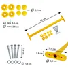 4iQ 5x Metall Turnstange 60 cm Kinder Gelb – Set Produktbild-Vorschau 2