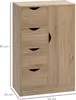 HOMCOM Meuble de rangement buffet commode moderne 1 placard Voir les images du produit 5