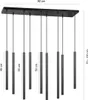 Żyrandol Emibig nad stół 9xG9 20W SELTER 9 BLACK 552/9 Podgląd zdjęcia produktu 5