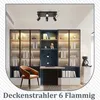 ZMH Lampa sufitowa LEDczarny reflektor sufitowy GU10 6 Podgląd zdjęcia produktu 9